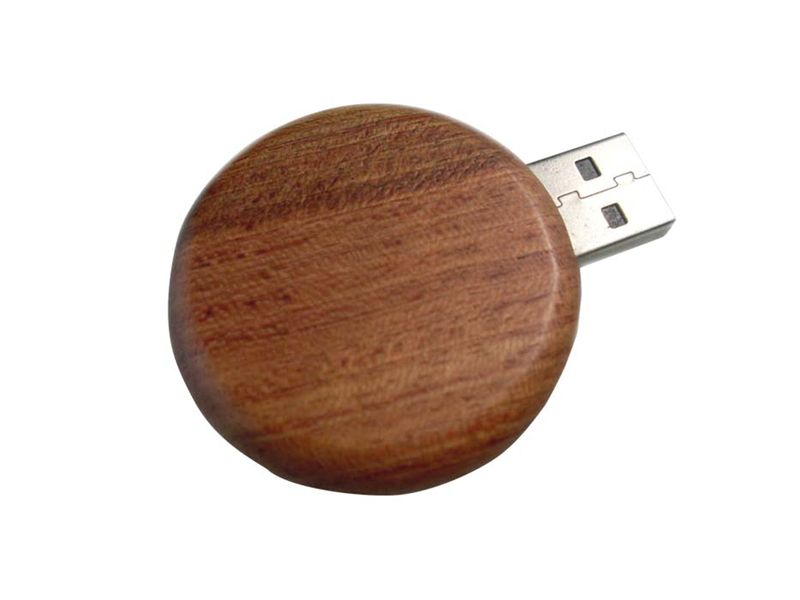 Round wooden usb H912