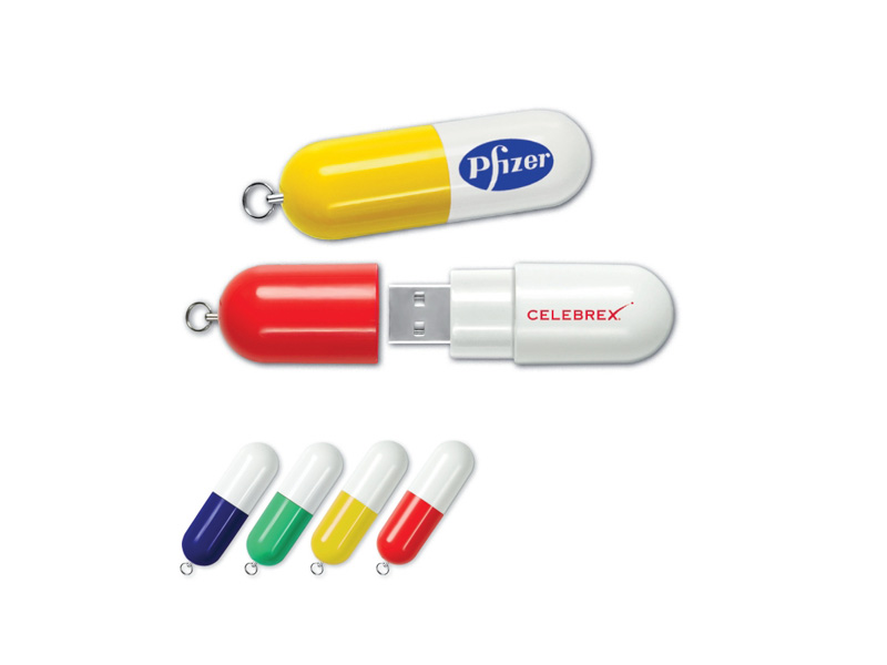 Pill shape USB thumb driver 1gb H629